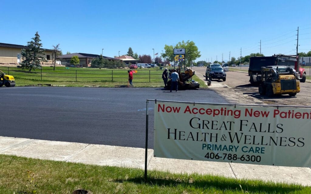 Commercial Asphalt Parking Lot Paving in Great Falls
